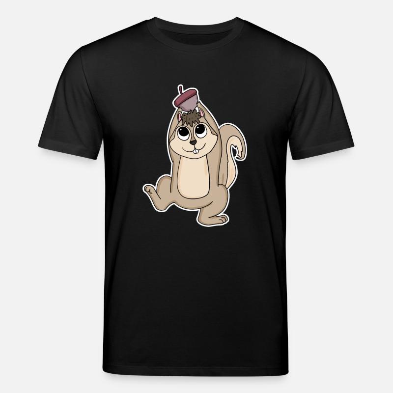 Squirrel - Stanley/Stella CREATOR Unisex Organic T-Shirt - black