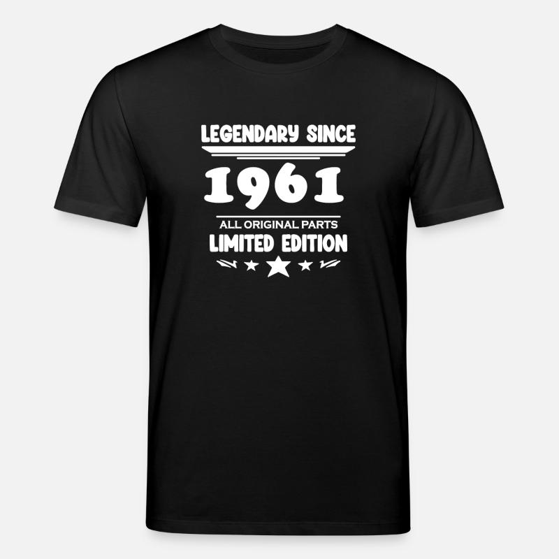 Année de construction 1961 - T-shirt bio CREATOR Stanley/Stella Unisexe - noir