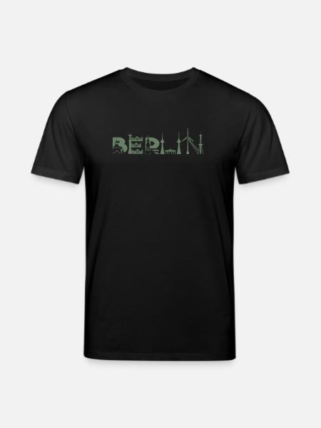 Berlin Skyline Berlin Sights - Stanley/Stella CREATOR Unisex Organic T-Shirt - black