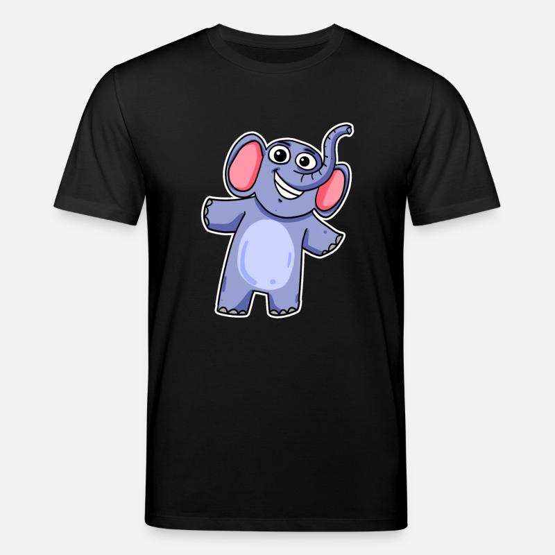 Mignon petit éléphant - T-shirt bio CREATOR Stanley/Stella Unisexe - noir