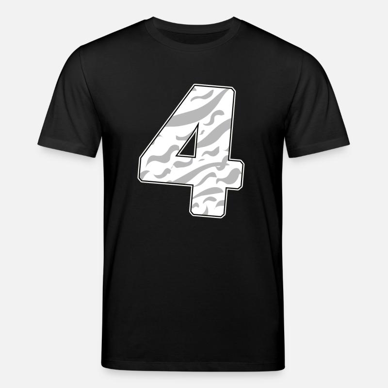 4 - Four - Stanley/Stella CREATOR Unisex Organic T-Shirt - black