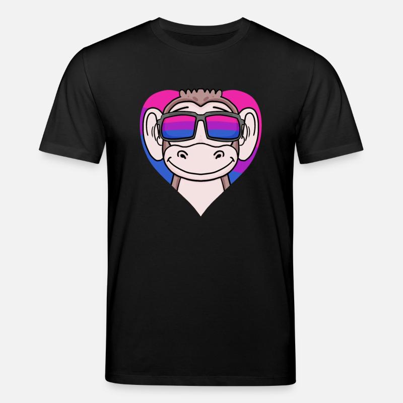 Bisexual Monkey Gift - Stanley/Stella CREATOR Unisex Organic T-Shirt - black
