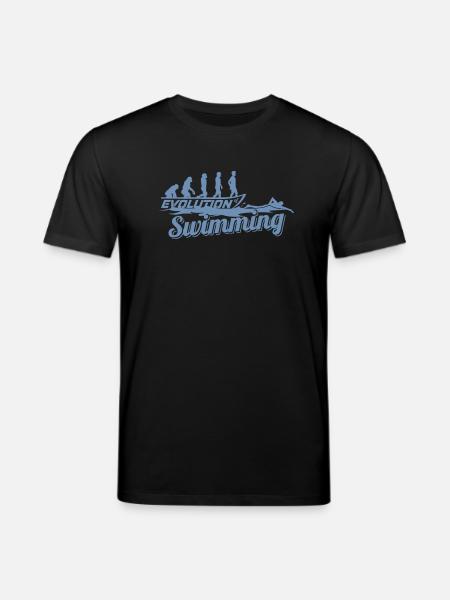 Évolution du nageur - T-shirt bio CREATOR Stanley/Stella Unisexe - noir