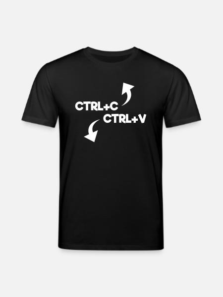 ctrl c ctrl v - Stanley/Stella Unisex Bio-T-Shirt CREATOR  - Schwarz