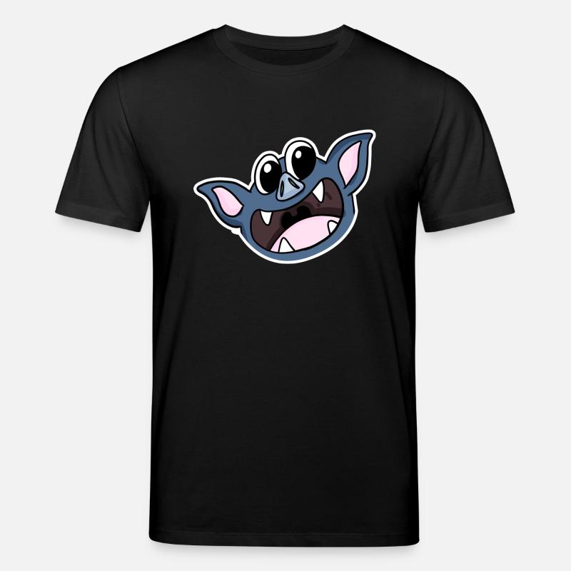 Fledermaus Kopf - Stanley/Stella Unisex Bio-T-Shirt CREATOR  - Schwarz