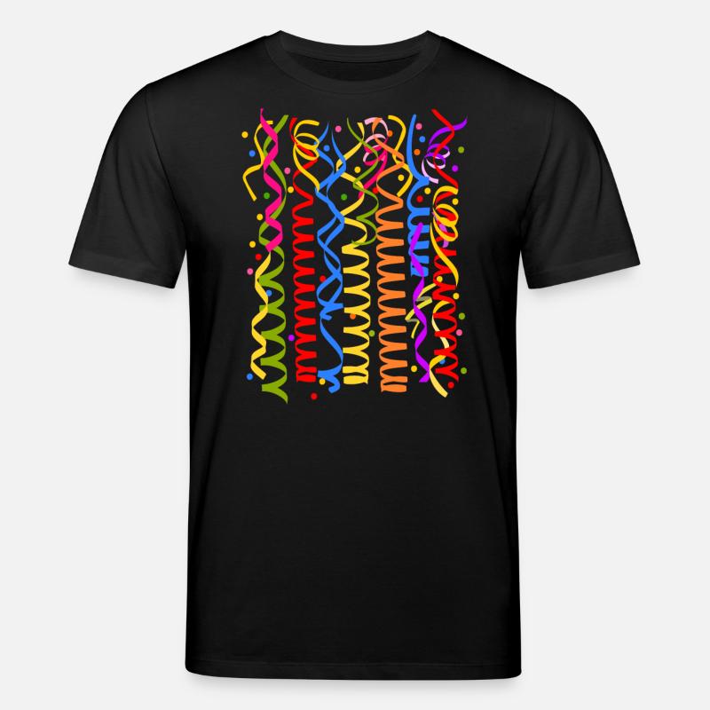 Karneval Fasching Kostüm Silvester Luftschlangen - Stanley/Stella Unisex Bio-T-Shirt CREATOR  - Schwarz