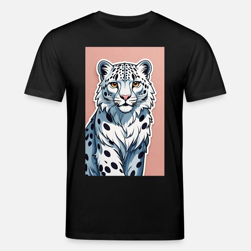 Snow Leopard | Leopard | Predator - Stanley/Stella CREATOR Unisex Organic T-Shirt - black