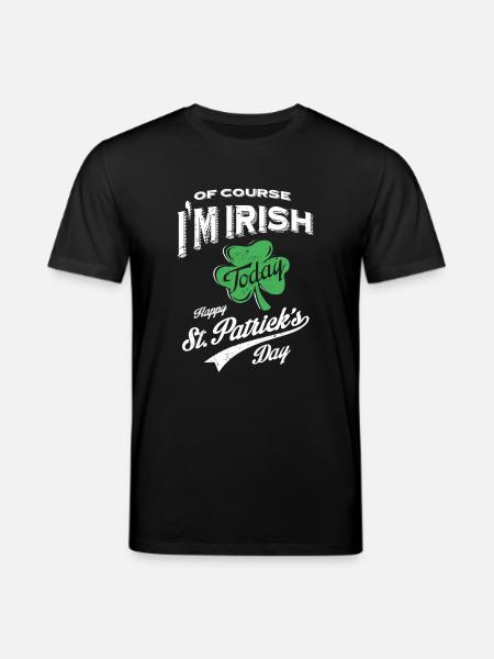 St. Patrick's Day T-shirt - Stanley/Stella CREATOR Unisex Organic T-Shirt - black