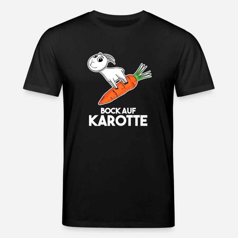 Karotte Ziege Ziegenbock - Stanley/Stella Unisex Bio-T-Shirt CREATOR  - Schwarz