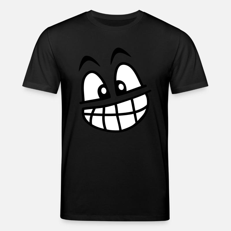 grin_face_2c - Stanley/Stella Unisex Bio-T-Shirt CREATOR  - Schwarz