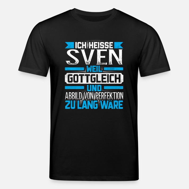 SVEN -Gottgleich - Stanley/Stella Unisex Bio-T-Shirt CREATOR  - Schwarz