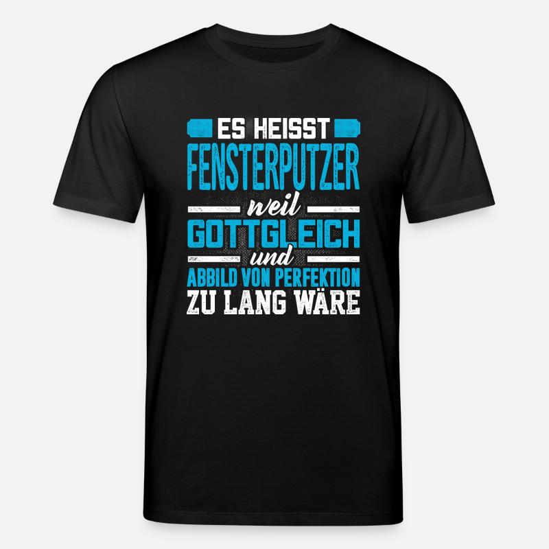 FENSTERPUTZER - Perfekt - Stanley/Stella Unisex Bio-T-Shirt CREATOR  - Schwarz