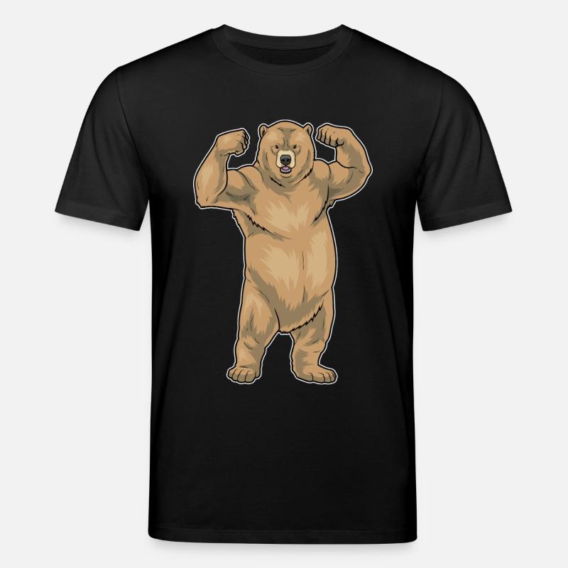Bear Bodybuilder Musculation - T-shirt bio CREATOR Stanley/Stella Unisexe - noir