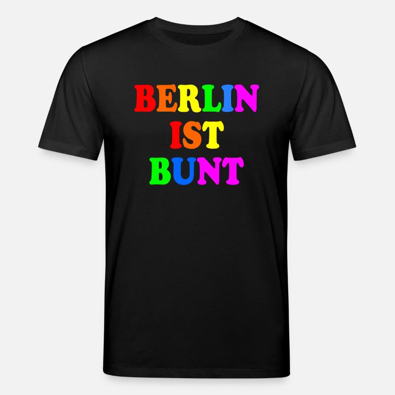 Berlin ist bunt - Stanley/Stella Unisex Bio-T-Shirt CREATOR  - Schwarz