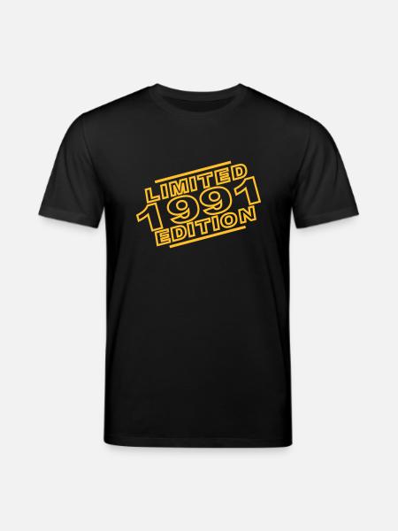year 1991 limited edition - Stanley/Stella CREATOR Unisex Organic T-Shirt - black