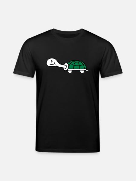 Cute Turtle - Stanley/Stella CREATOR Unisex Organic T-Shirt - black