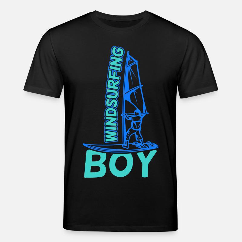 Windsurfer Junge - Stanley/Stella Unisex Bio-T-Shirt CREATOR  - Schwarz