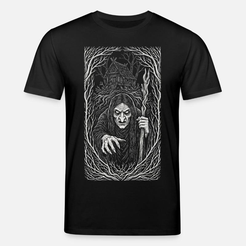 Baba Yaga Dunkle Slawische Hexenkunst - Stanley/Stella Unisex Bio-T-Shirt CREATOR  - Schwarz
