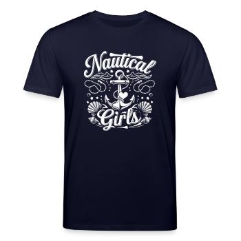 Nautical Girls | Bachelor Party Maritime & Anchor Look - Stanley/Stella CREATOR Unisex Organic T-Shirt - navy - Front