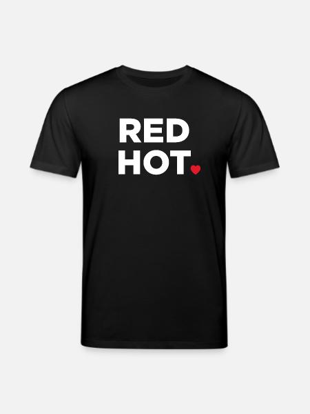 Red Hot - Stanley/Stella CREATOR Unisex Organic T-Shirt - black