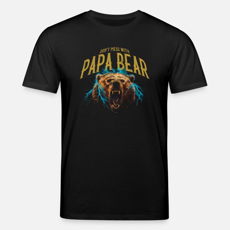 Papa Bear - Stanley/Stella Unisex Bio-T-Shirt CREATOR  - Schwarz