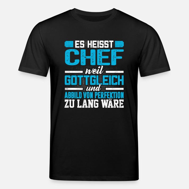 CHEF - Perfekt - Stanley/Stella Unisex Bio-T-Shirt CREATOR  - Schwarz