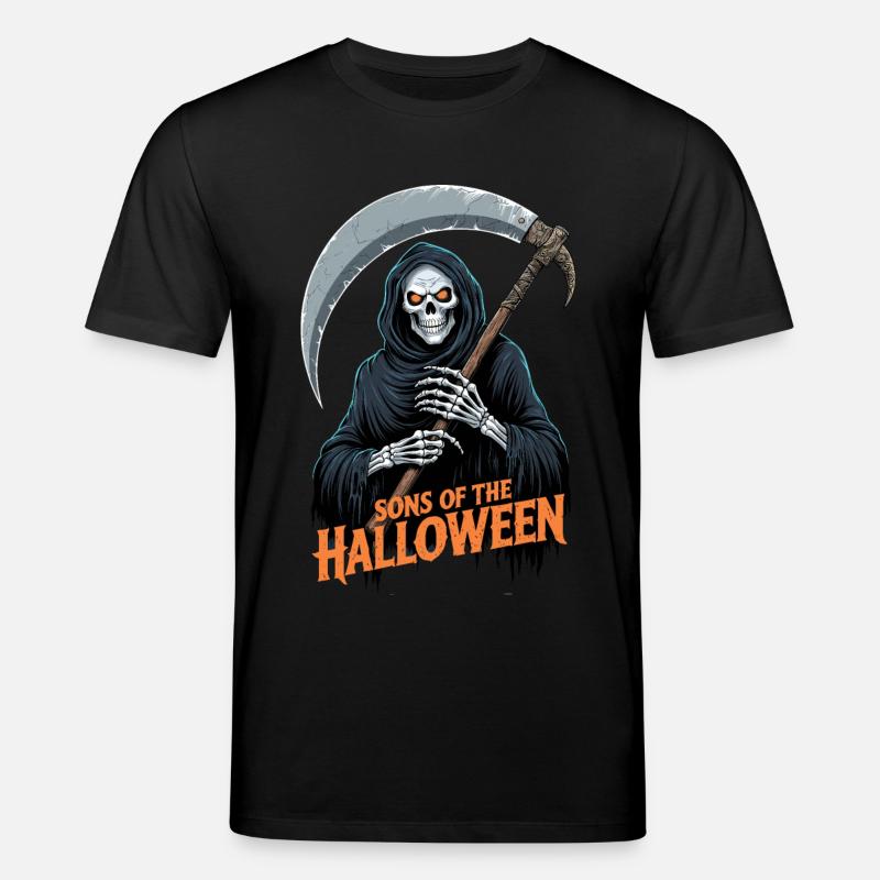 Halloween Sensenmann - Stanley/Stella Unisex Bio-T-Shirt CREATOR  - Schwarz