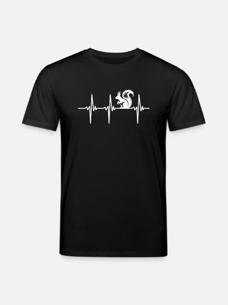 Heartbeat for squirrels - Stanley/Stella CREATOR Unisex Organic T-Shirt - black