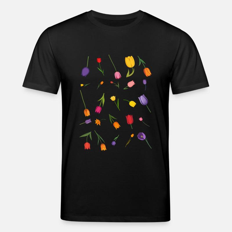 Blumen - Stanley/Stella Unisex Bio-T-Shirt CREATOR  - Schwarz