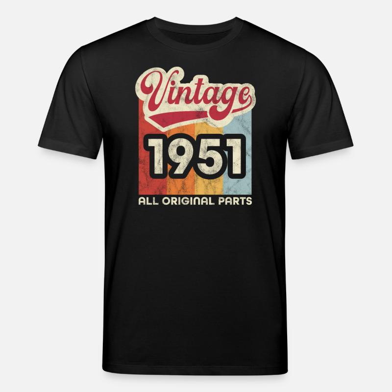 Millésime 1951 - T-shirt bio CREATOR Stanley/Stella Unisexe - noir