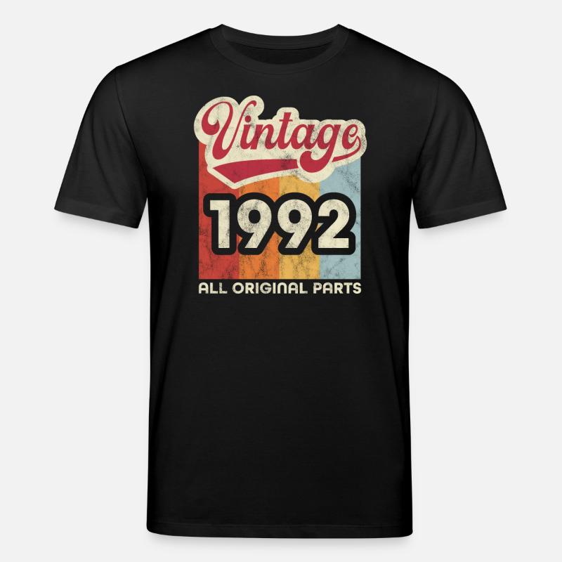 Millésime 1992 - T-shirt bio CREATOR Stanley/Stella Unisexe - noir