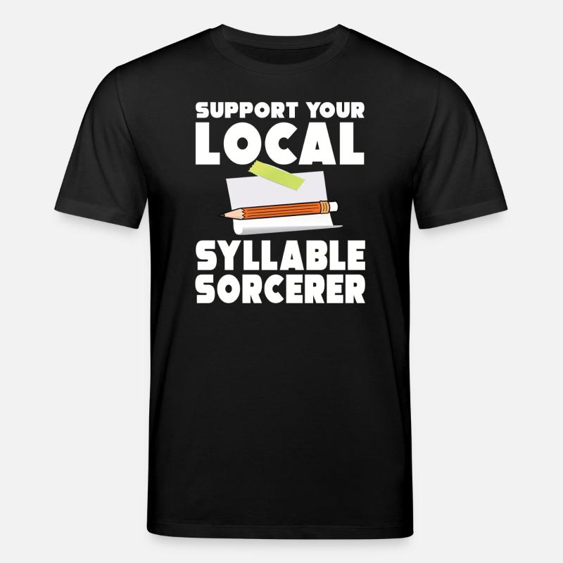 Silbenzauberer Poetry Slam - Stanley/Stella Unisex Bio-T-Shirt CREATOR - Schwarz