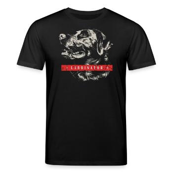 Labbinator | by NatureBark - Stanley/Stella Unisex Bio-T-Shirt CREATOR  - Schwarz - Vorne - Alina (178cm) & Michal (187cm)