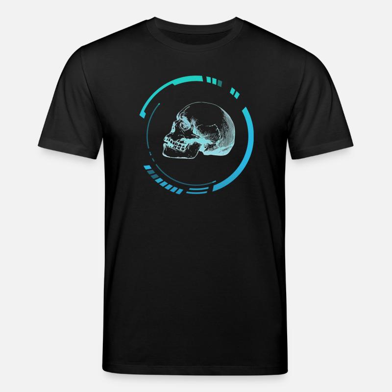 Human head X-ray image - Stanley/Stella CREATOR Unisex Organic T-Shirt - black