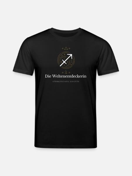 Weltenentdeckerin Sternzeichen - Stanley/Stella Unisex Bio-T-Shirt CREATOR - Schwarz