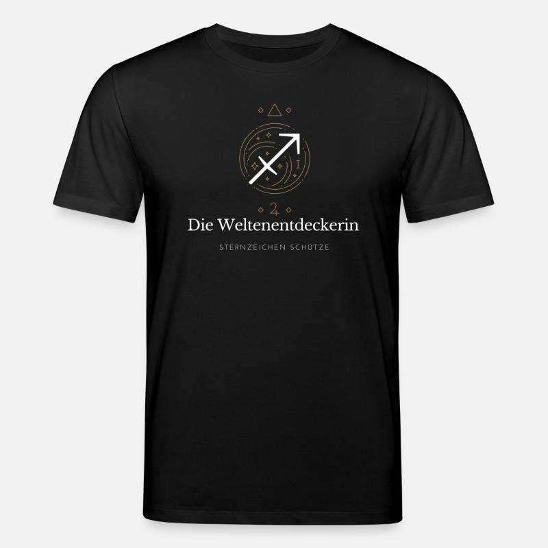 Weltenentdeckerin Sternzeichen - Stanley/Stella Unisex Bio-T-Shirt CREATOR  - Schwarz