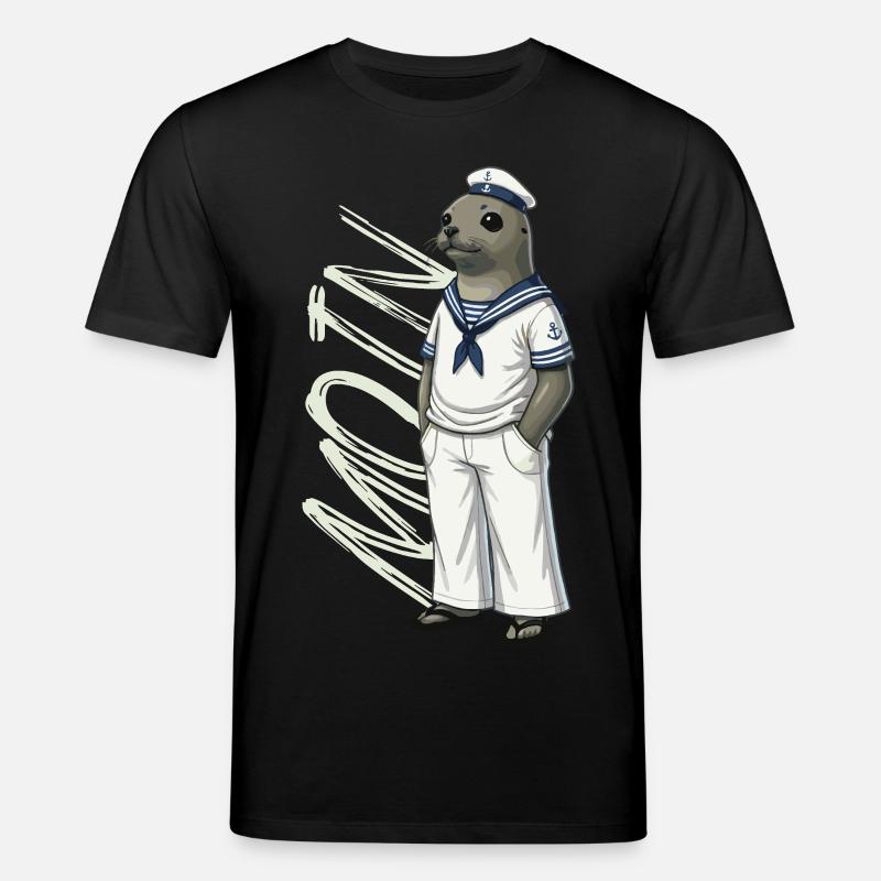 Joint MOIN en look marin - T-shirt bio CREATOR Stanley/Stella Unisexe - noir
