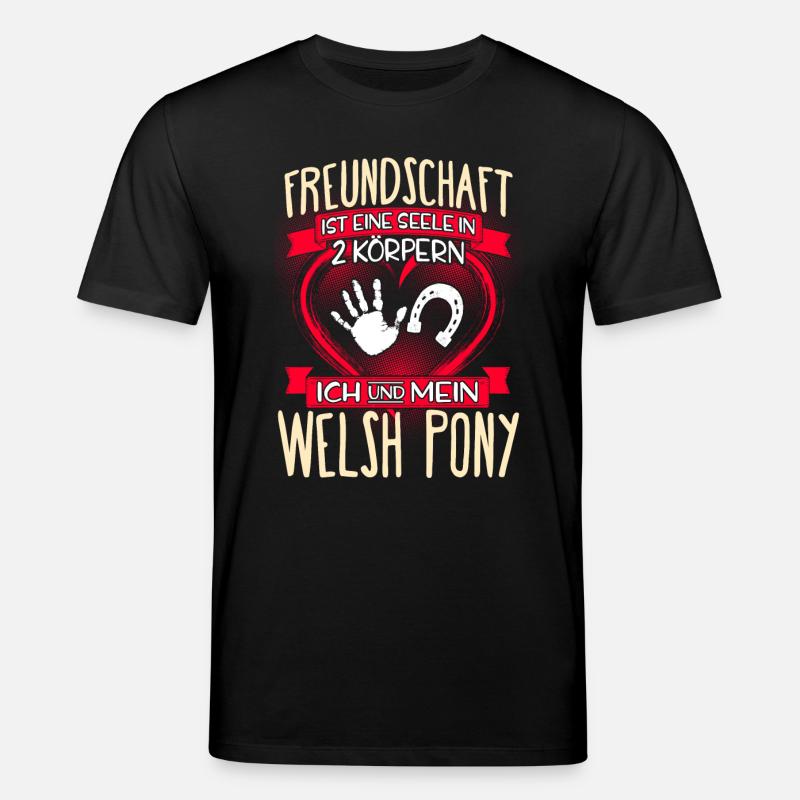 WELSH-PONY - 3 - Stanley/Stella Unisex Bio-T-Shirt CREATOR  - Schwarz