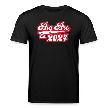 Big Bro Est 2024 - Stanley/Stella CREATOR Unisex Organic T-Shirt - black - Front - Alina (178cm) & Michal (187cm)
