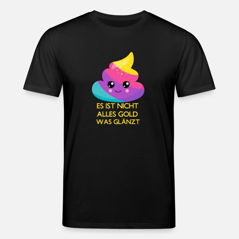 Gold glänzt - Stanley/Stella Unisex Bio-T-Shirt CREATOR  - Schwarz