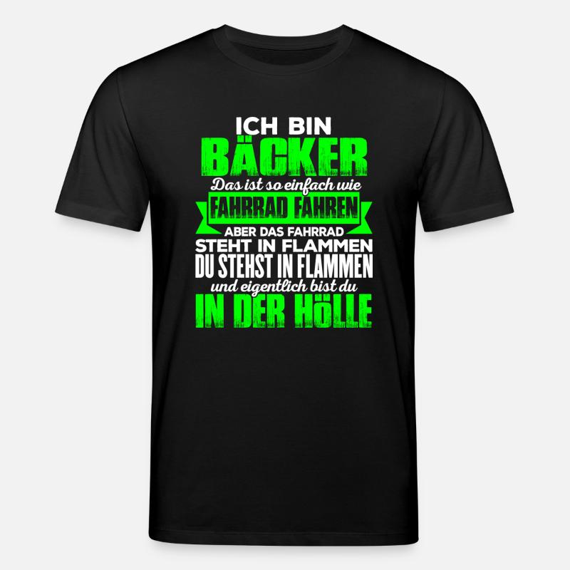 BÄCKER - Hölle - Stanley/Stella Unisex Bio-T-Shirt CREATOR  - Schwarz