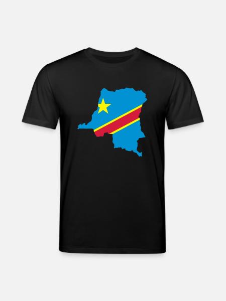 Kongo Map - Stanley/Stella CREATOR Unisex Organic T-Shirt - black