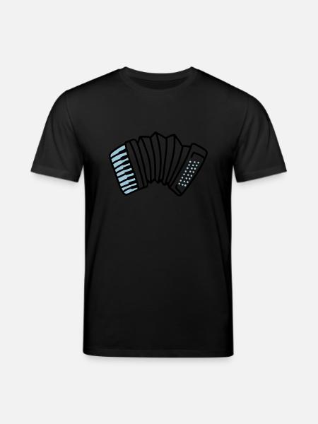 Akkordeon - Stanley/Stella Unisex Bio-T-Shirt CREATOR  - Schwarz