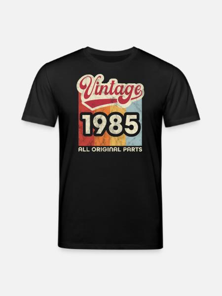 Millésime 1985 - T-shirt bio CREATOR Stanley/Stella Unisexe - noir
