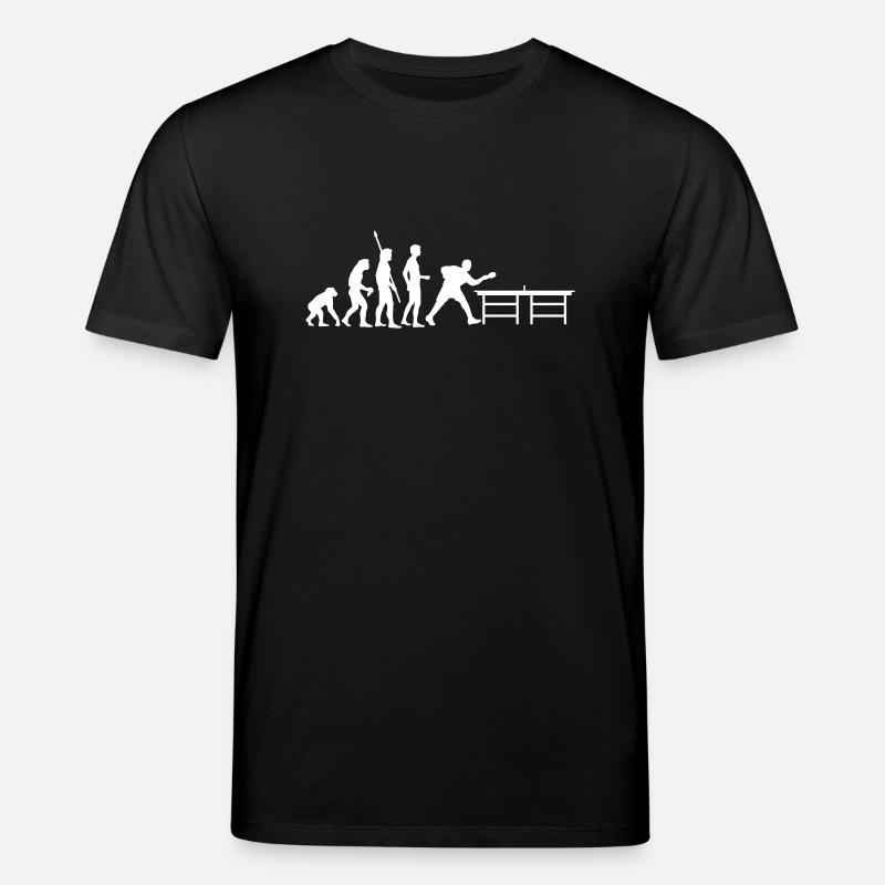evolution_table_tennis_a - T-shirt bio CREATOR Stanley/Stella Unisexe - noir