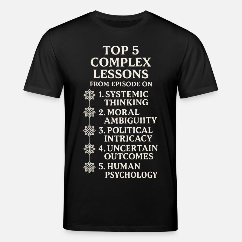 Des leçons complexes - T-shirt bio CREATOR Stanley/Stella Unisexe - noir