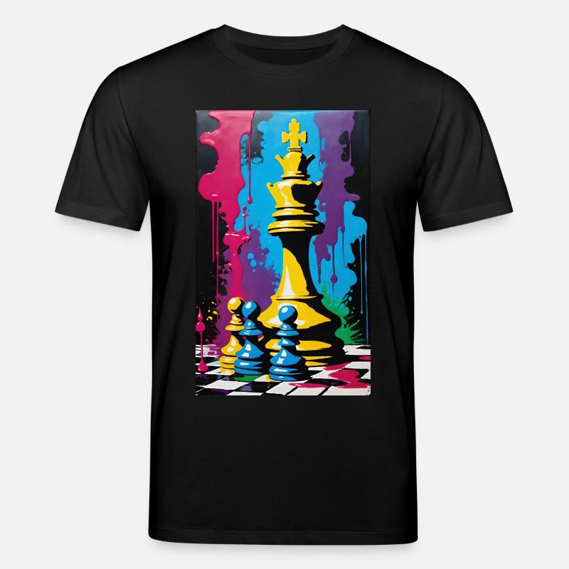 Échecs | Pièce d’échecs | Joueur d’échecs - T-shirt bio CREATOR Stanley/Stella Unisexe - noir