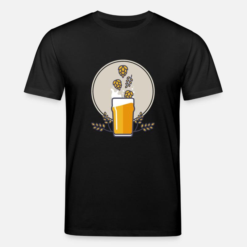 Beer splash - Stanley/Stella Unisex Bio-T-Shirt CREATOR  - Schwarz