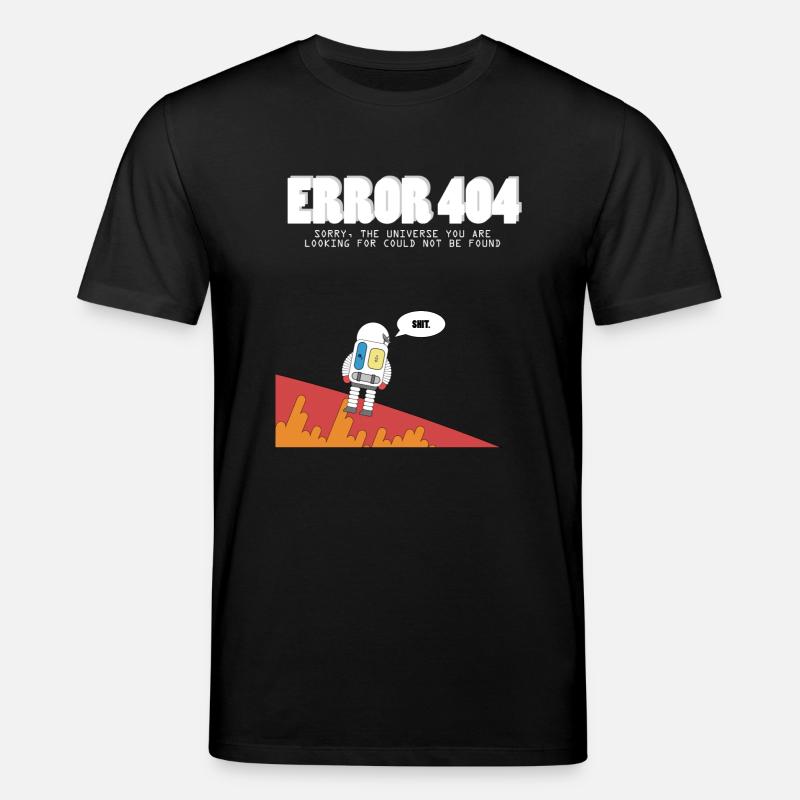 404 astronaute - T-shirt bio CREATOR Stanley/Stella Unisexe - noir