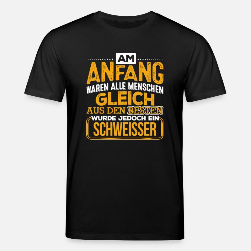 SCHWEISSER - Der Beste - Stanley/Stella Unisex Bio-T-Shirt CREATOR  - Schwarz
